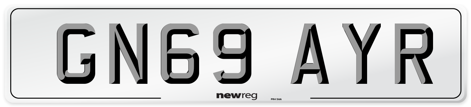 GN69 AYR Number Plate from New Reg